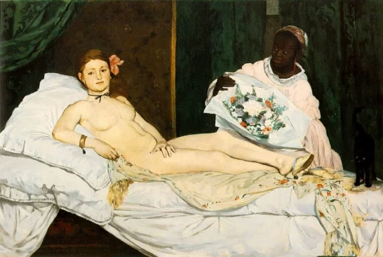 Olympia, oil on canvas, 1863