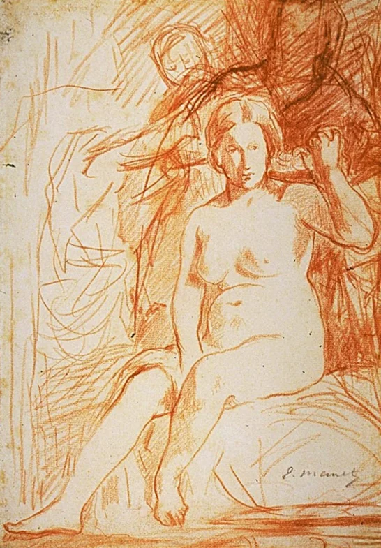 Seated Nude (study), 1862